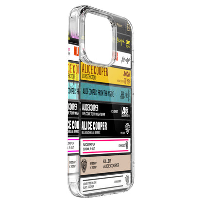 Alice Cooper Albums Cassette Collection Retro Phone Case