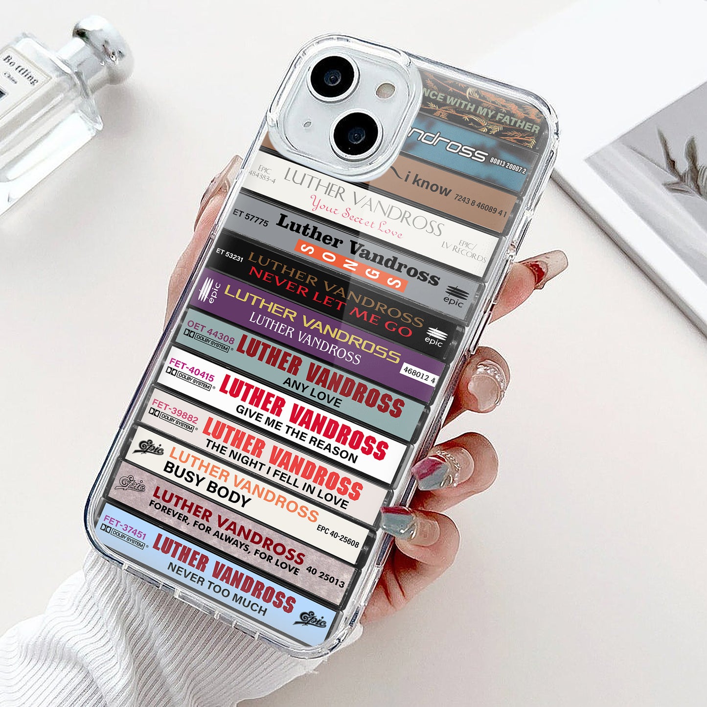 Luther Vandross Albums Cassette Collection Retro Phone Case