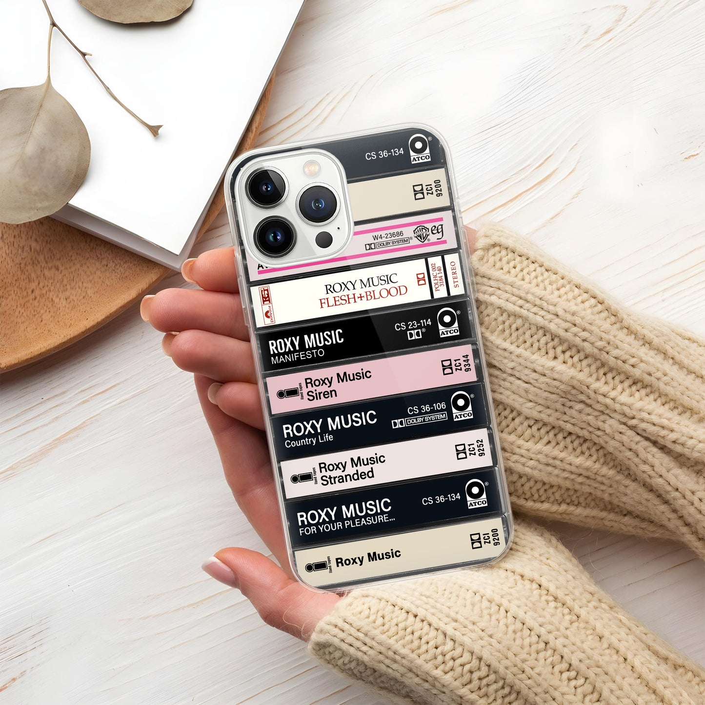 Roxy Music Albums Cassette Collection Retro Phone Case