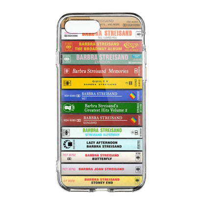 Barbra Streisand Albums Cassette Collection Retro Phone Case