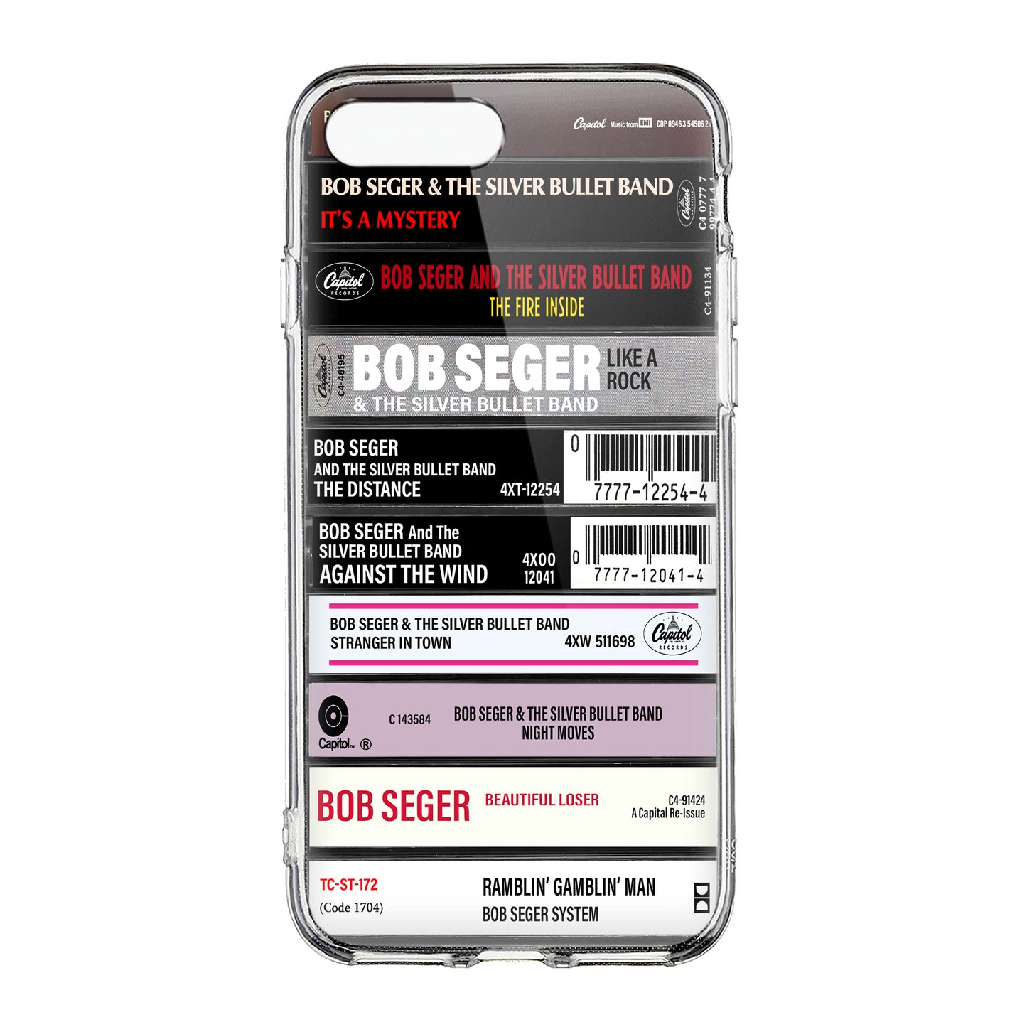 Bob Seger Albums Cassette Collection Retro Phone Case