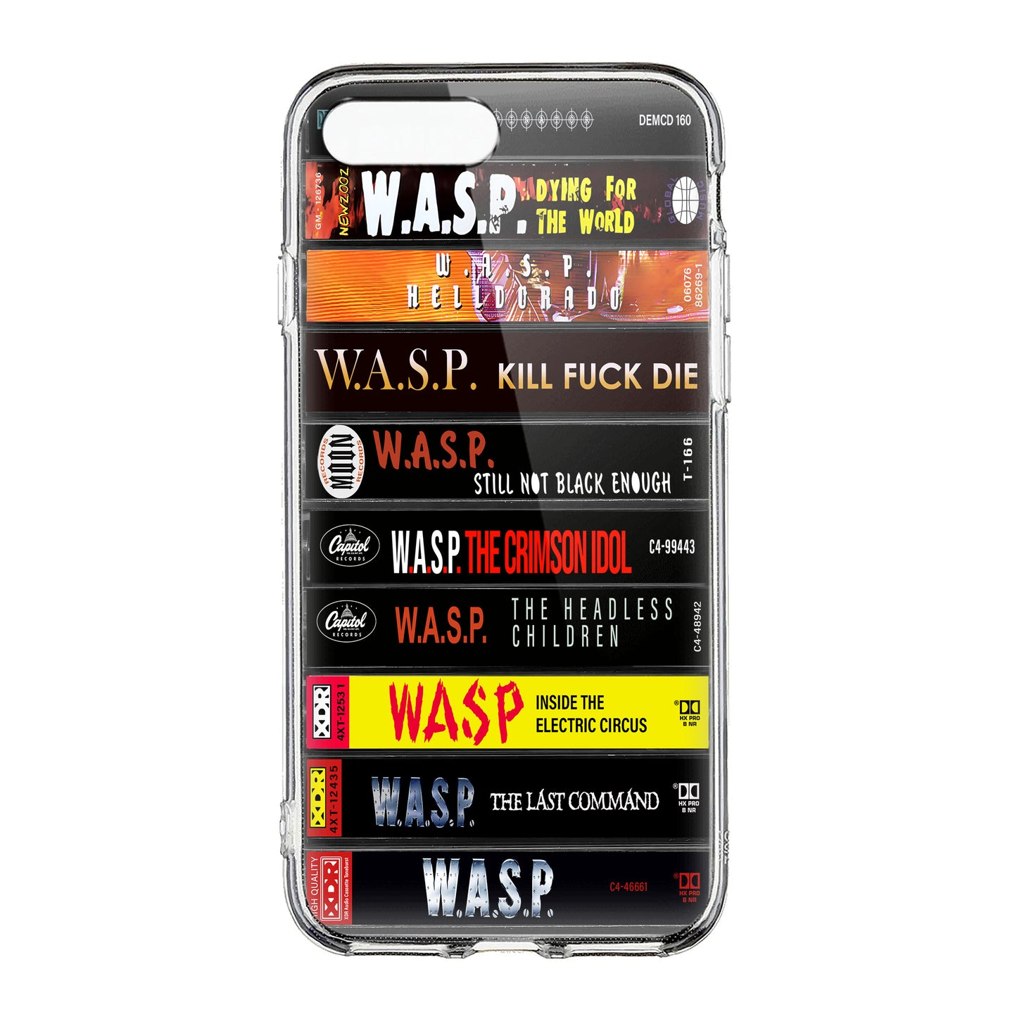 W.A.S.P Albums Cassette Collection Retro Phone Case