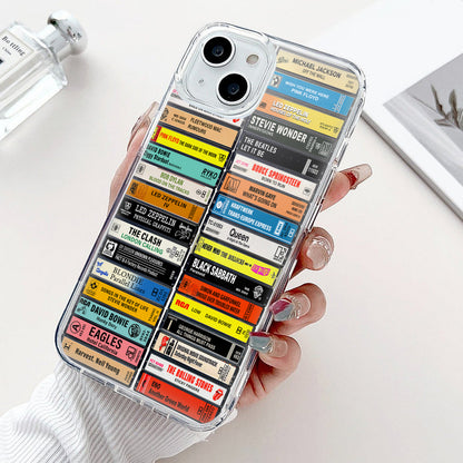 70s Classic Music Albums Cassette Collection Retro Phone Case