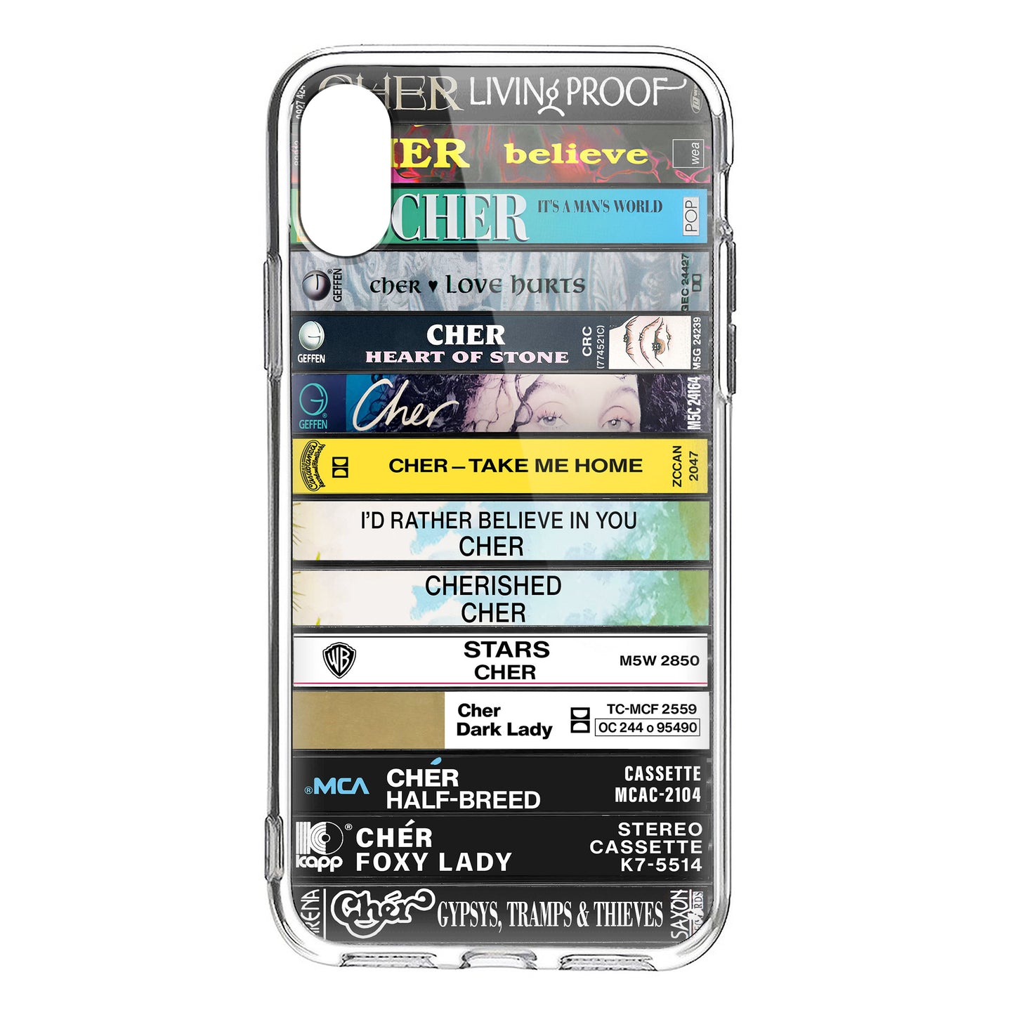 Cher Albums Cassette Collection Retro Phone Case