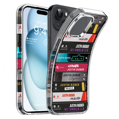 Justin Bieber Albums Cassette Collection Retro Phone Case MTervoDesign Justin Bieber Albums Cassette Collection Retro Phone Case MTervoDesign