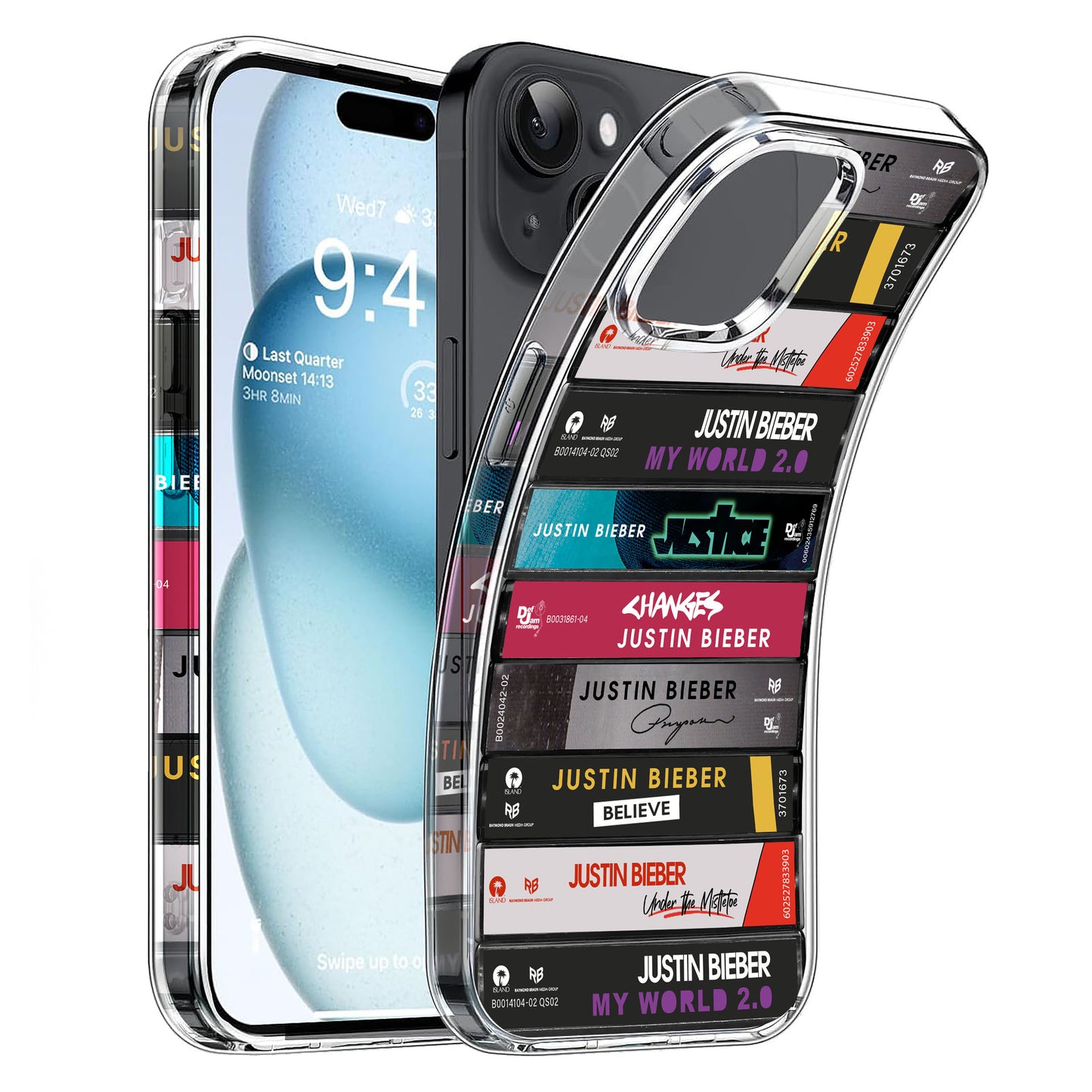 Justin Bieber Albums Cassette Collection Retro Phone Case