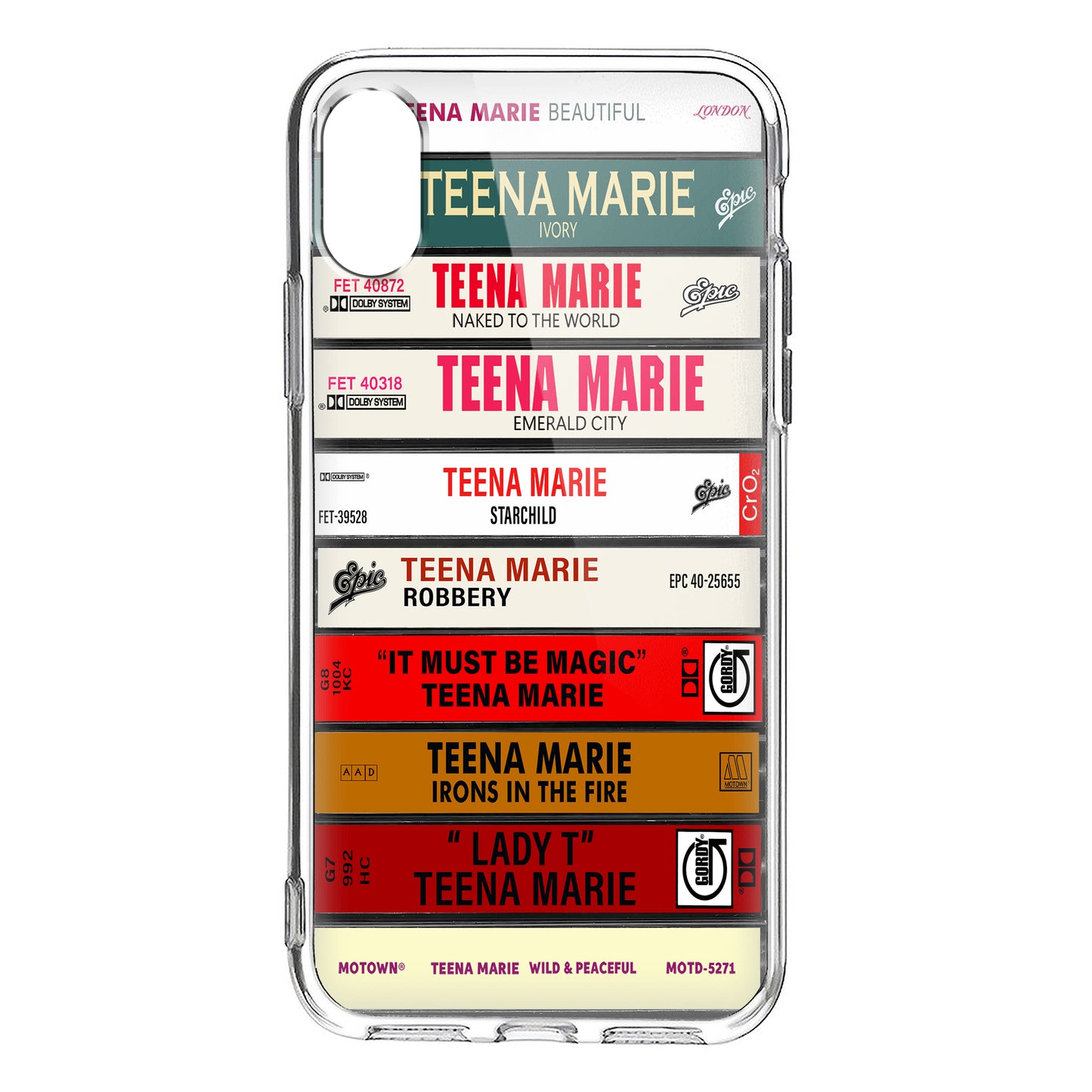 Teena Marie Albums Cassette Collection Retro Phone Case