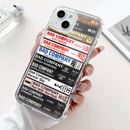 Bad Company Albums Cassette Collection Retro Phone Case