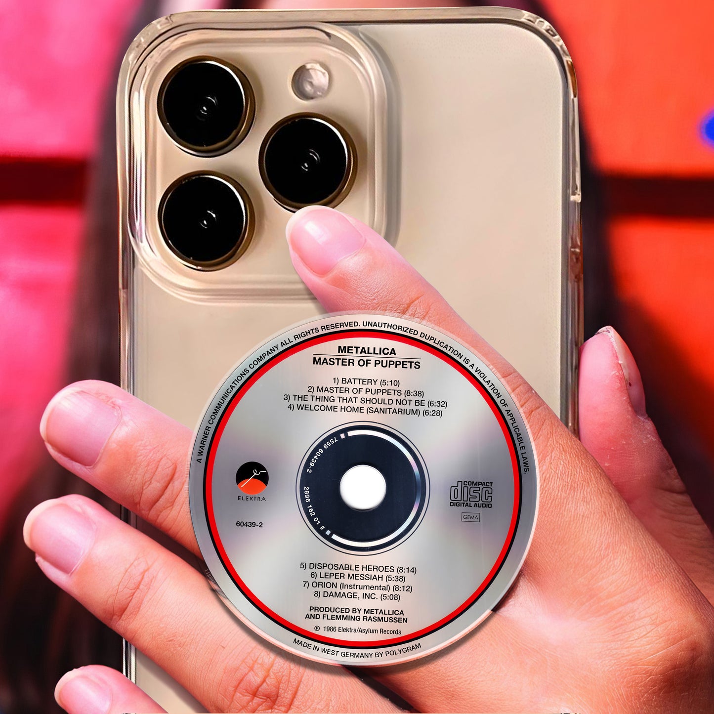 Master Of Puppets CD Magnetic Phone Grip - Metallica