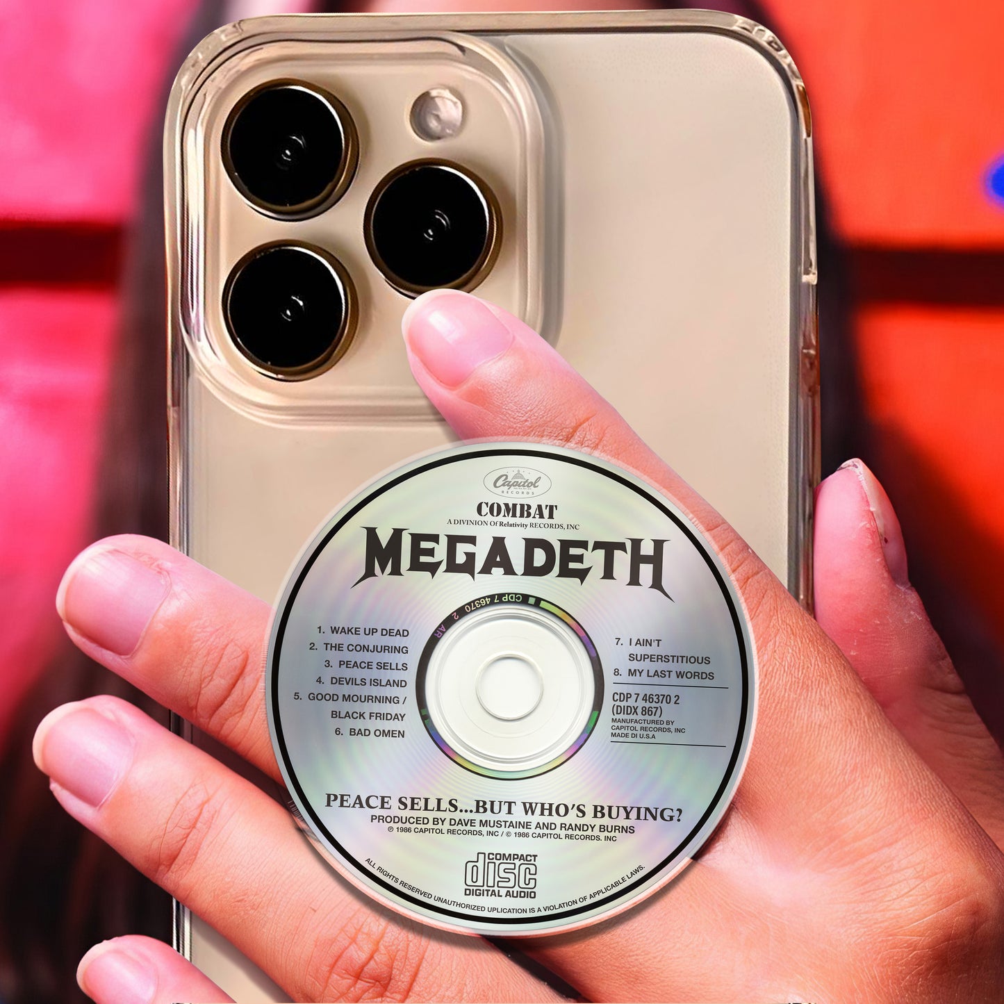 Peace Sells... But Who's Buying? CD Magnetic Phone Grip - Megadeth