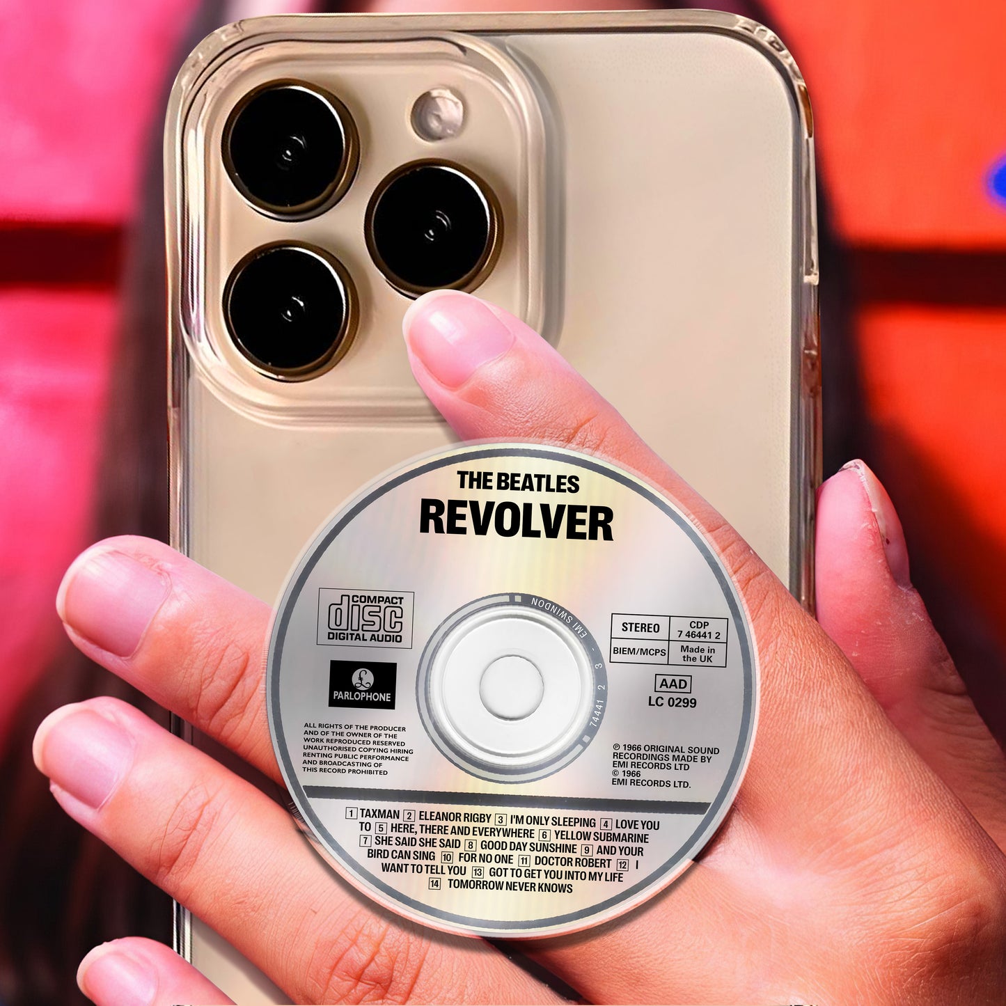 Revolver CD Magnetic Phone Grip - The Beatles