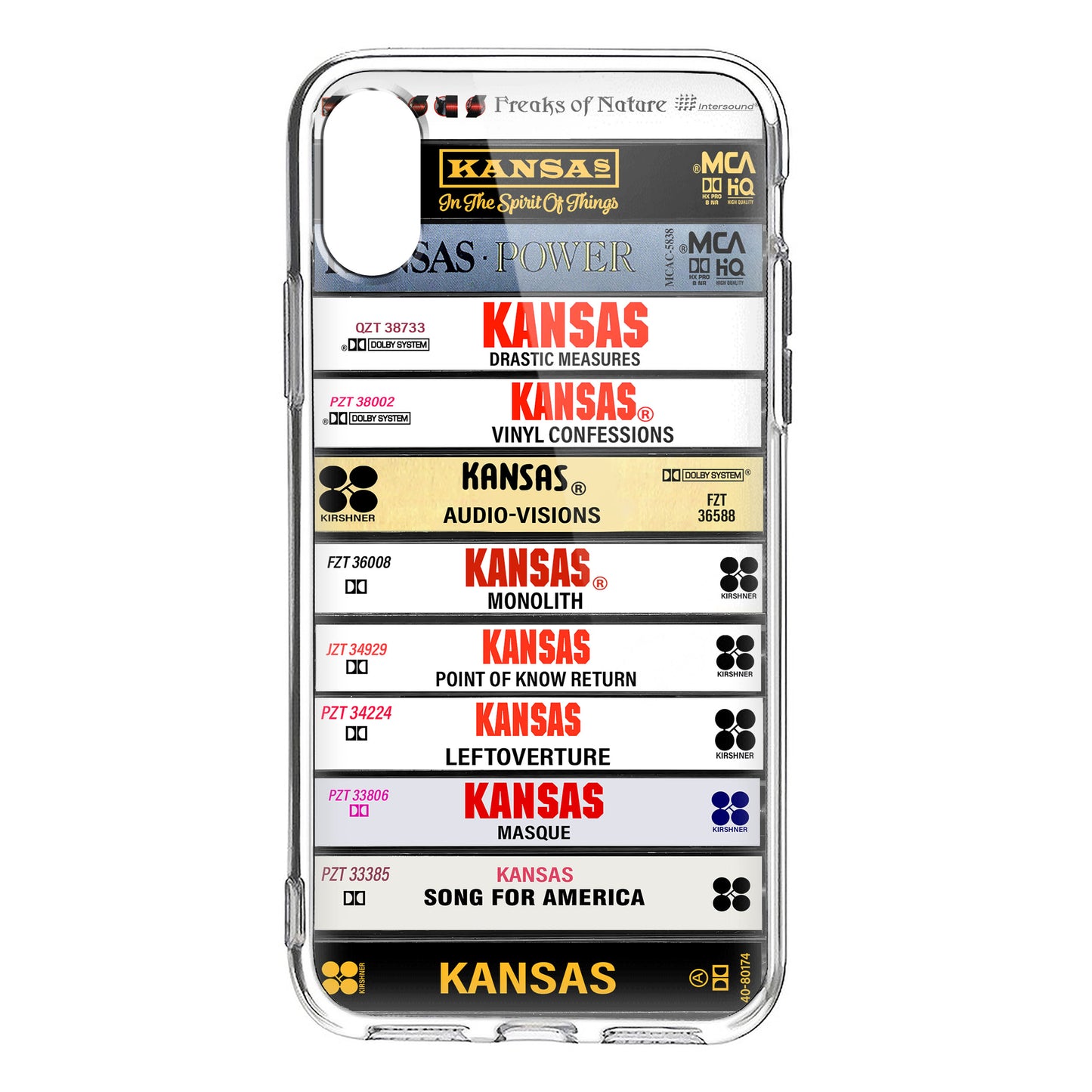Kansas Albums Cassette Collection Retro Phone Case