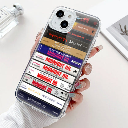 Midnight Oil Albums Cassette Collection Retro Phone Case