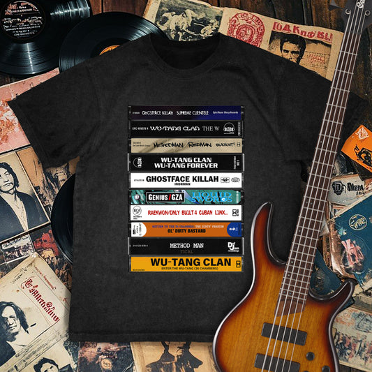 Wu-tang Clan Albums Cassette Retro Collection Premium Unisex T-Shirt