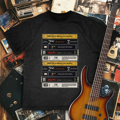 Tupac Albums Cassette Retro Collection Premium Unisex T-Shirt
