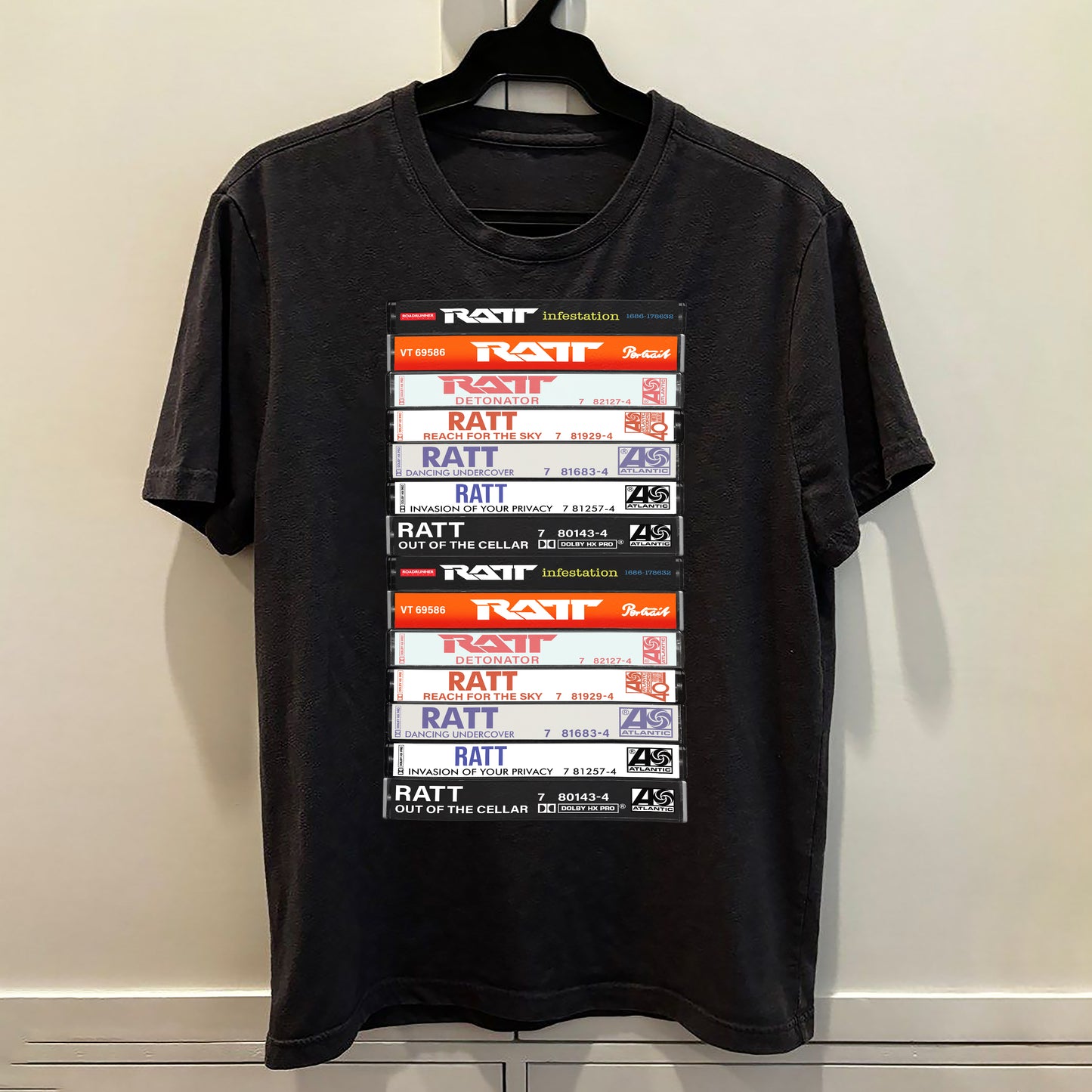 Ratt Albums Cassette Retro Collection Premium Unisex T-Shirt