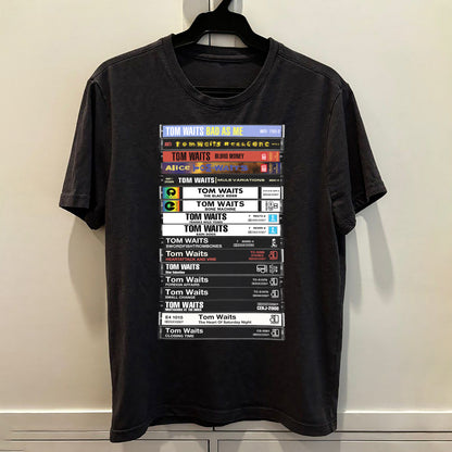 Tom Waits Albums Cassette Retro Collection Premium Unisex T-Shirt