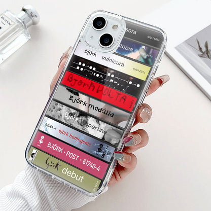 Björk Albums Cassette Collection Retro Phone Case