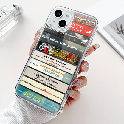 Sufjan Stevens Albums Cassette Collection Retro Phone Case