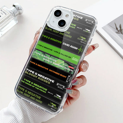 Type O Negative Albums Cassette Collection Retro Phone Case