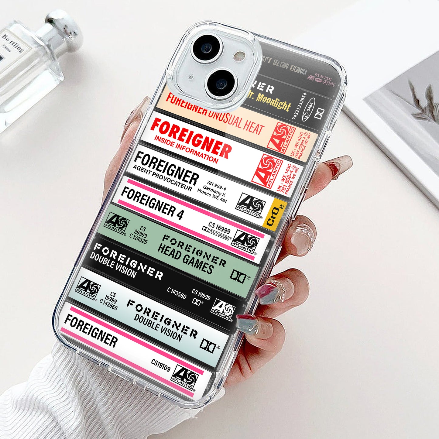 Foreigner Albums Cassette Collection Retro Phone Case