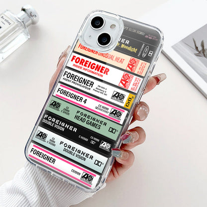 Foreigner Albums Cassette Collection Retro Phone Case