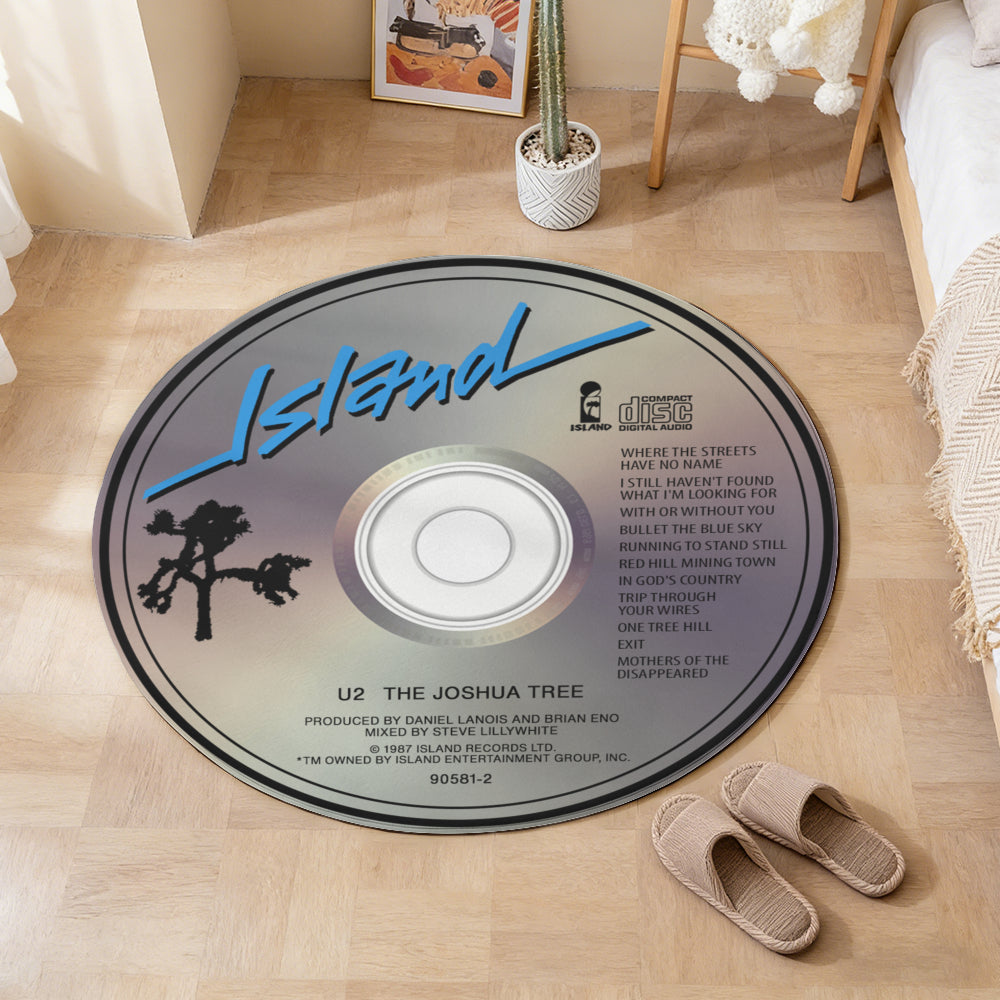 U2 – The Joshua Tree Album Music CD Round Rug