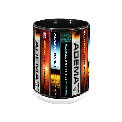 Adema Albums Cassette Collection Retro Accent Edge-to-Edge Printed Mug