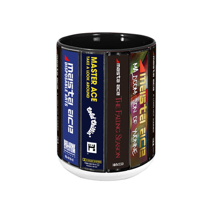 Masta Ace Albums Cassette Collection Retro Accent Edge-to-Edge Printed Mug