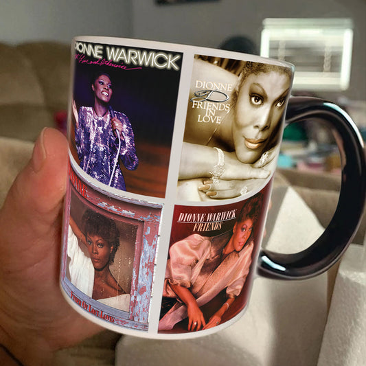 Dionne Warwick Albums Cover Collection Retro Mug