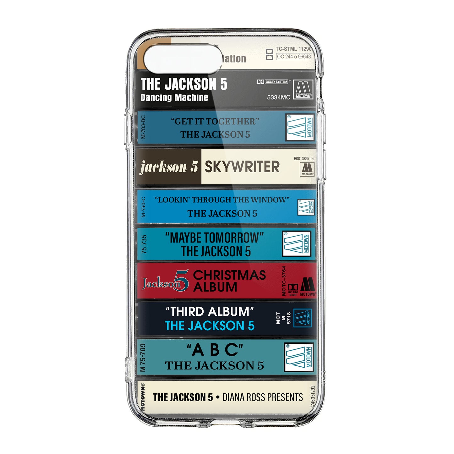The Jackson 5 Albums Cassette Collection Retro Phone Case