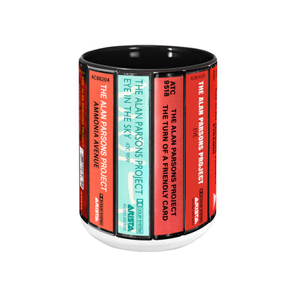The Alan Parsons Project Albums Cassette Collection Retro Accent Edge-to-Edge Printed Mug
