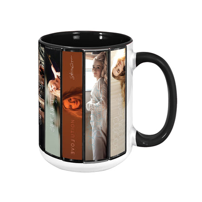 Sabrina Carpenter Albums Cassette Collection Retro Accent Mug