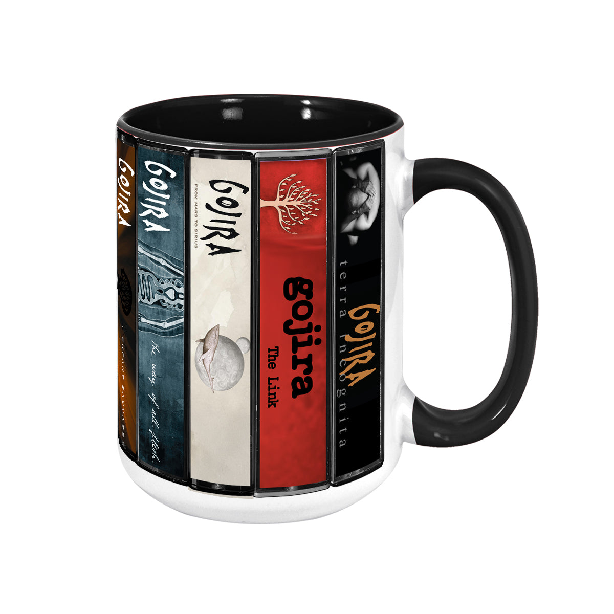 Gojira Albums Cassette Collection Retro Accent Mug