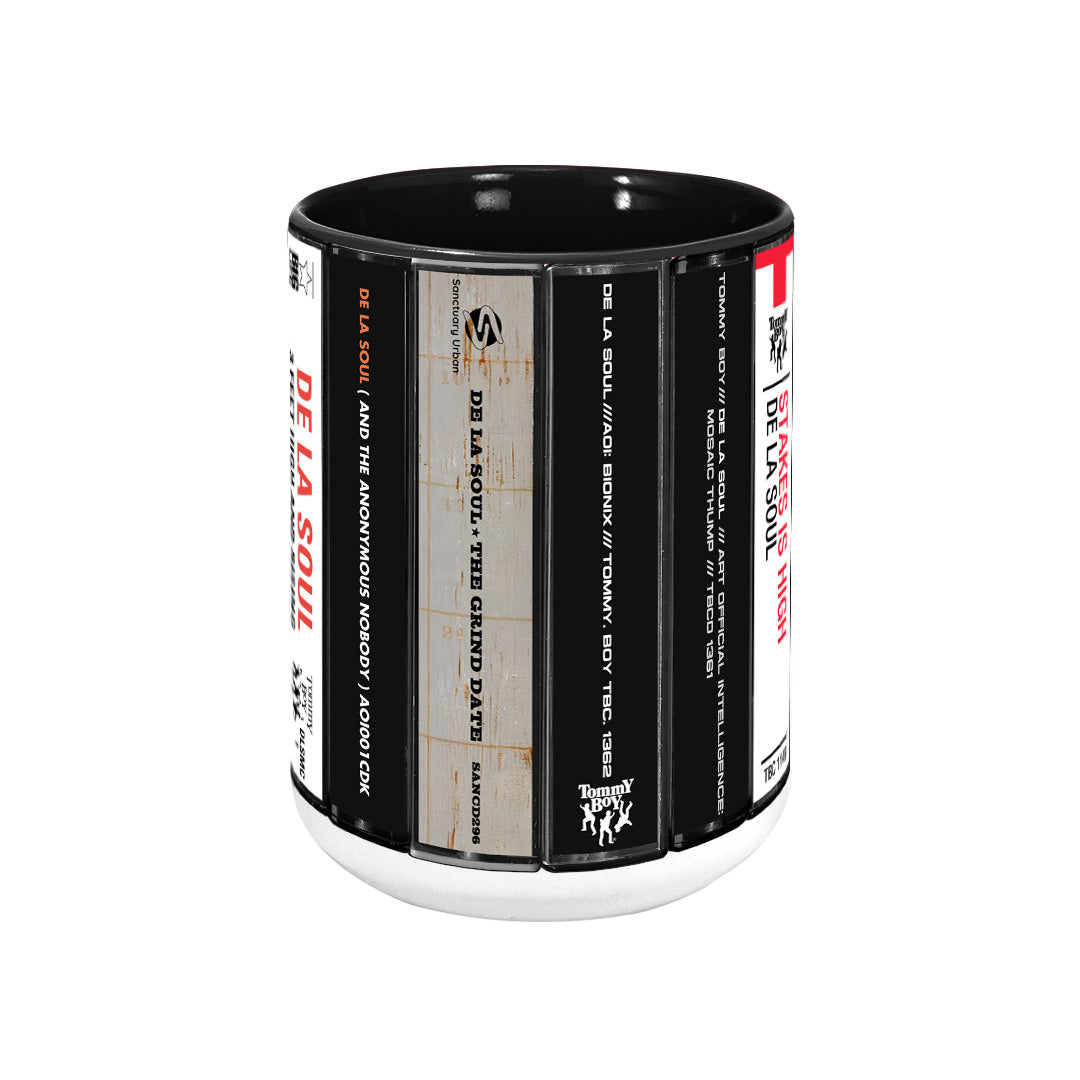 De La Soul Albums Cassette Collection Retro Accent Mug