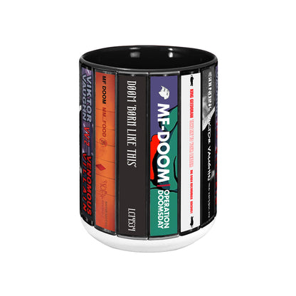 MF DOOM Albums Cassette Collection Retro Accent Mug