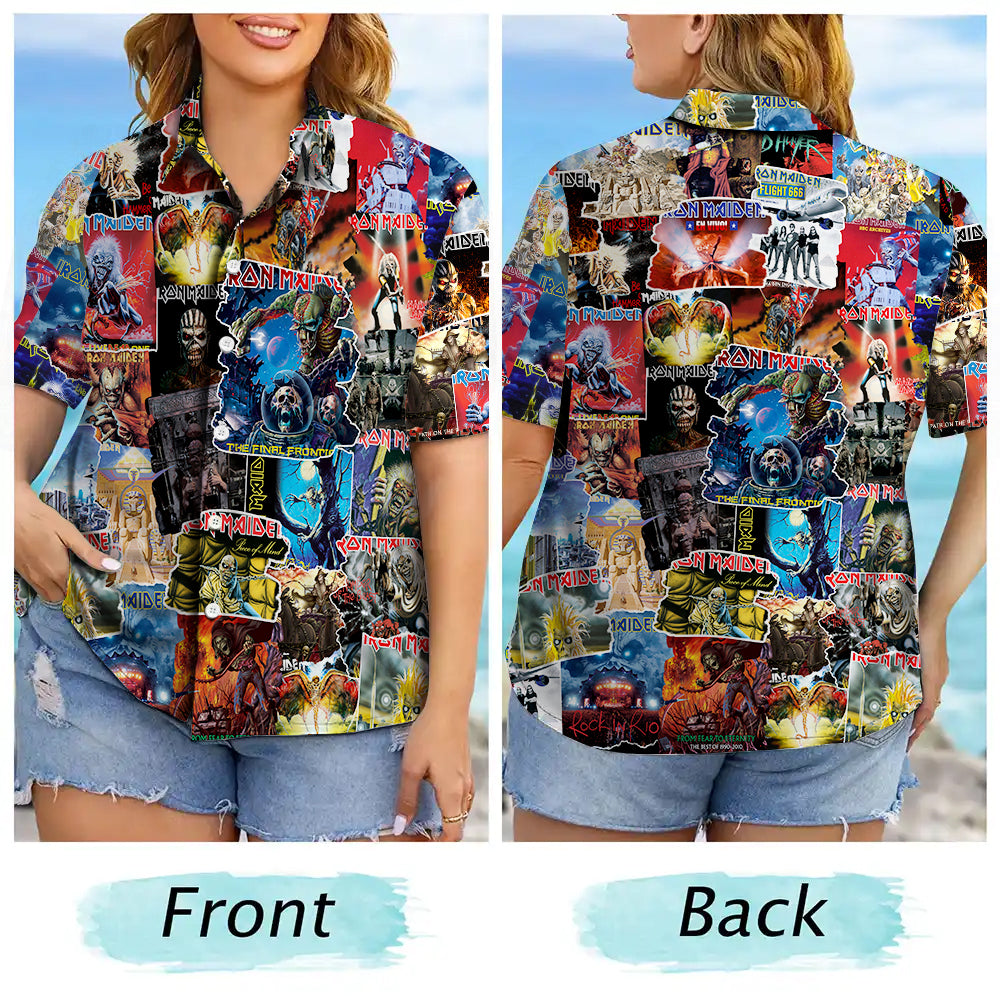 IM Albums Covers Collage Unisex Hawaiian Shirt