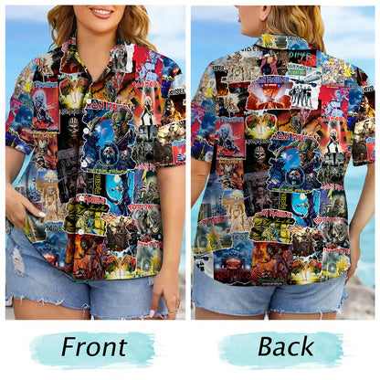 IM Albums Covers Collage Unisex Hawaiian Shirt