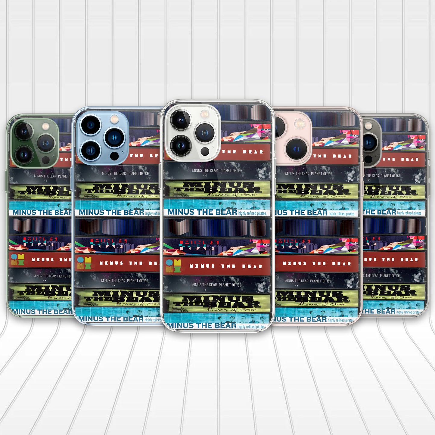Minus the Bear Albums Cassette Collection Retro Phone Case