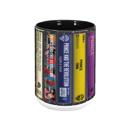 Prince Albums Cassette Collection Retro Accent Mug