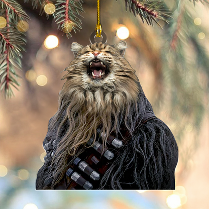 Custom Pet Photo Chewbacca Funny Christmas Ornament for Pet Lovers