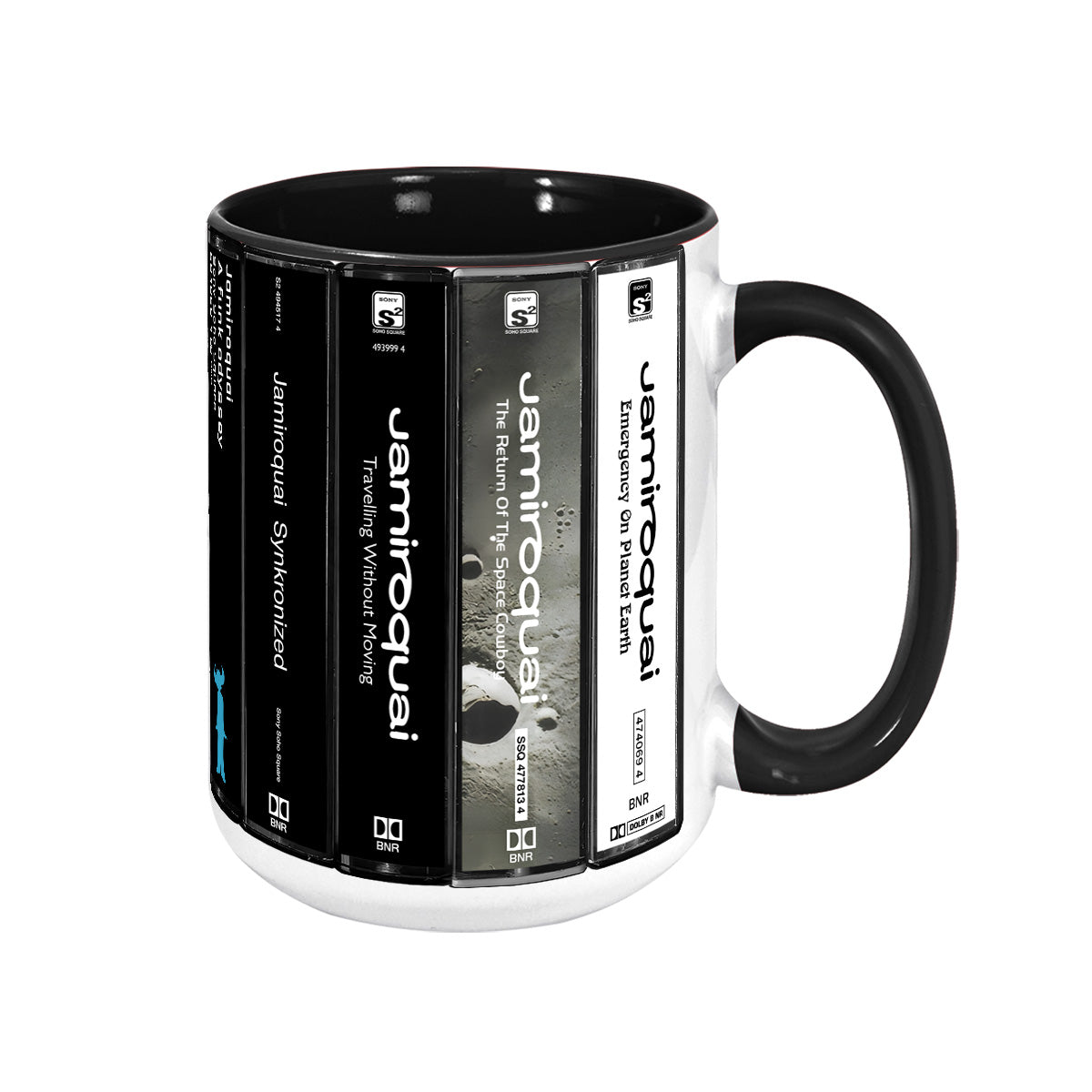 Jamiroquai Albums Cassette Collection Retro Accent Mug
