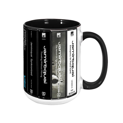 Jamiroquai Albums Cassette Collection Retro Accent Mug