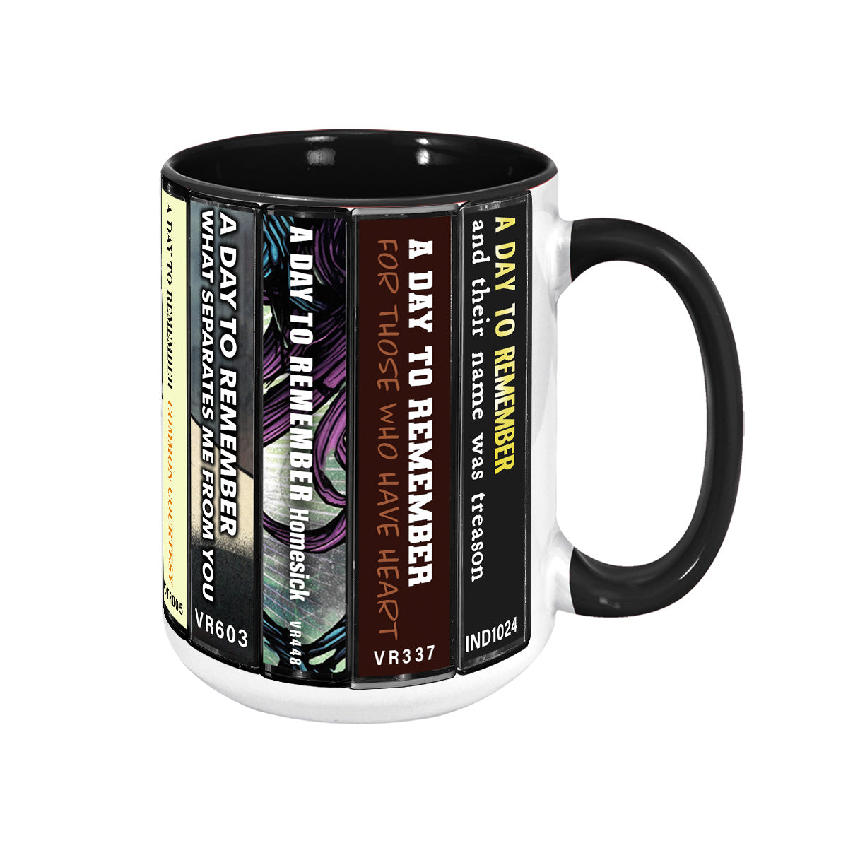 A Day to Remember Albums Cassette Collection Retro Accent Mug