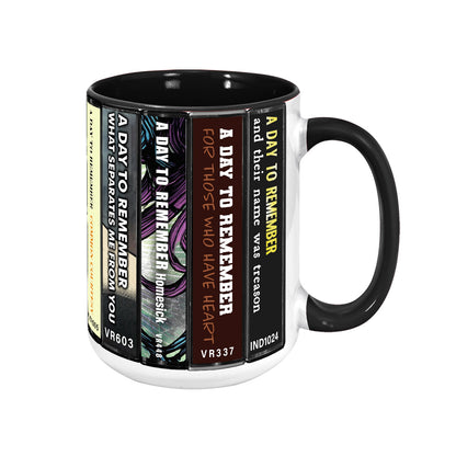A Day to Remember Albums Cassette Collection Retro Accent Mug