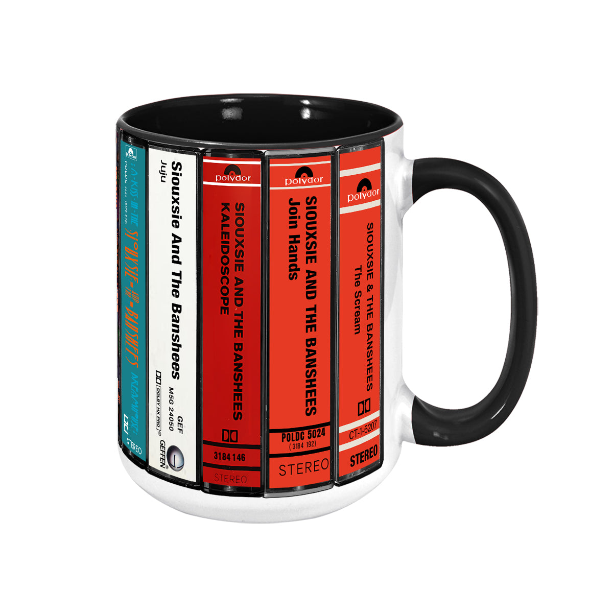 Siouxsie and the Banshees Albums Cassette Collection Retro Accent Mug