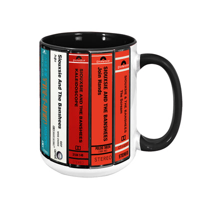 Siouxsie and the Banshees Albums Cassette Collection Retro Accent Mug