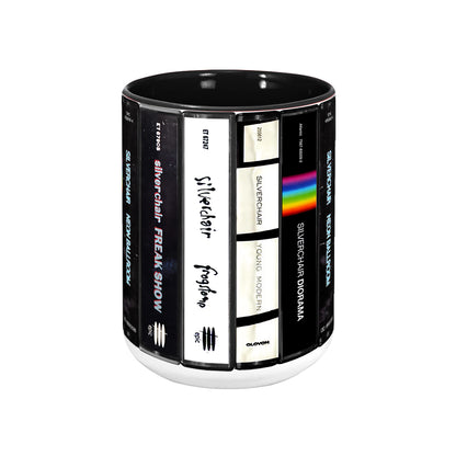 Silverchair Albums Cassette Collection Retro Accent Edge-to-Edge Printed Mug