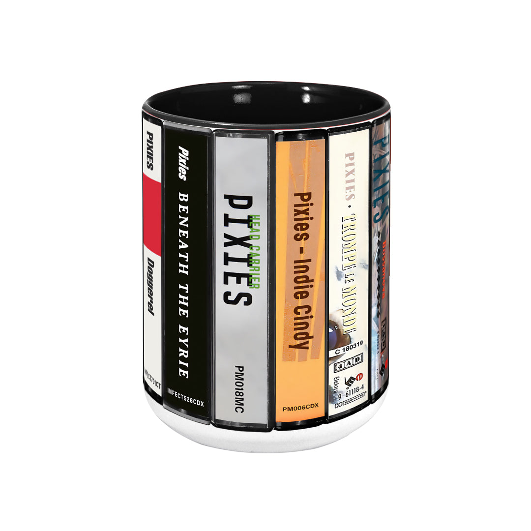 Pixies Albums Cassette Collection Retro Accent Edge-to-Edge Printed Mug