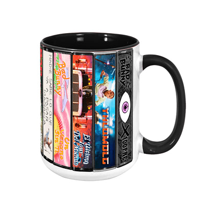 Bad Bunny Albums Cassette Collection Retro Accent Mug